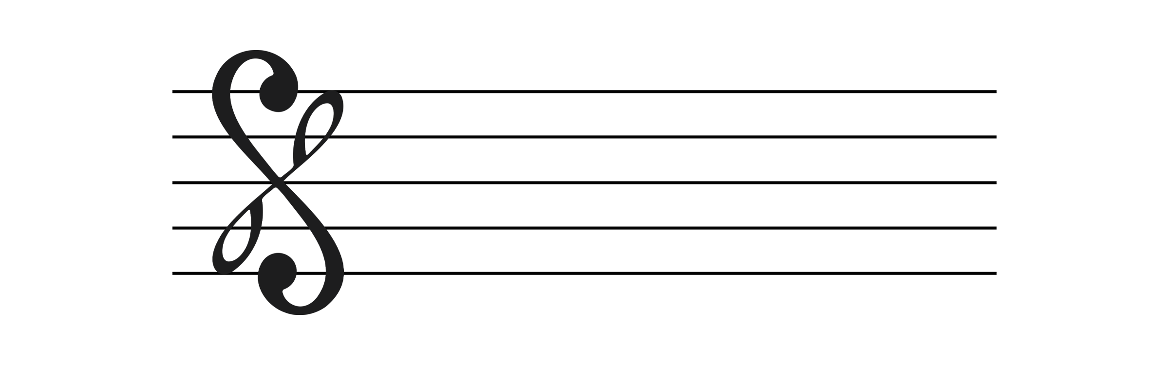 Equidistant Clef example